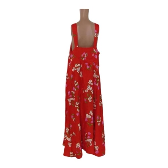 MAEVE x Anthropologie The Jocelyn Red Floral Sleeveless Midi Dress Size 2XL NWT - Picture 7 of 11